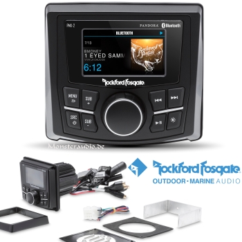 Rockford Fosgate PMX-2 digitaler Marine Media-Receiver Bluetooth Display 4-Kanal